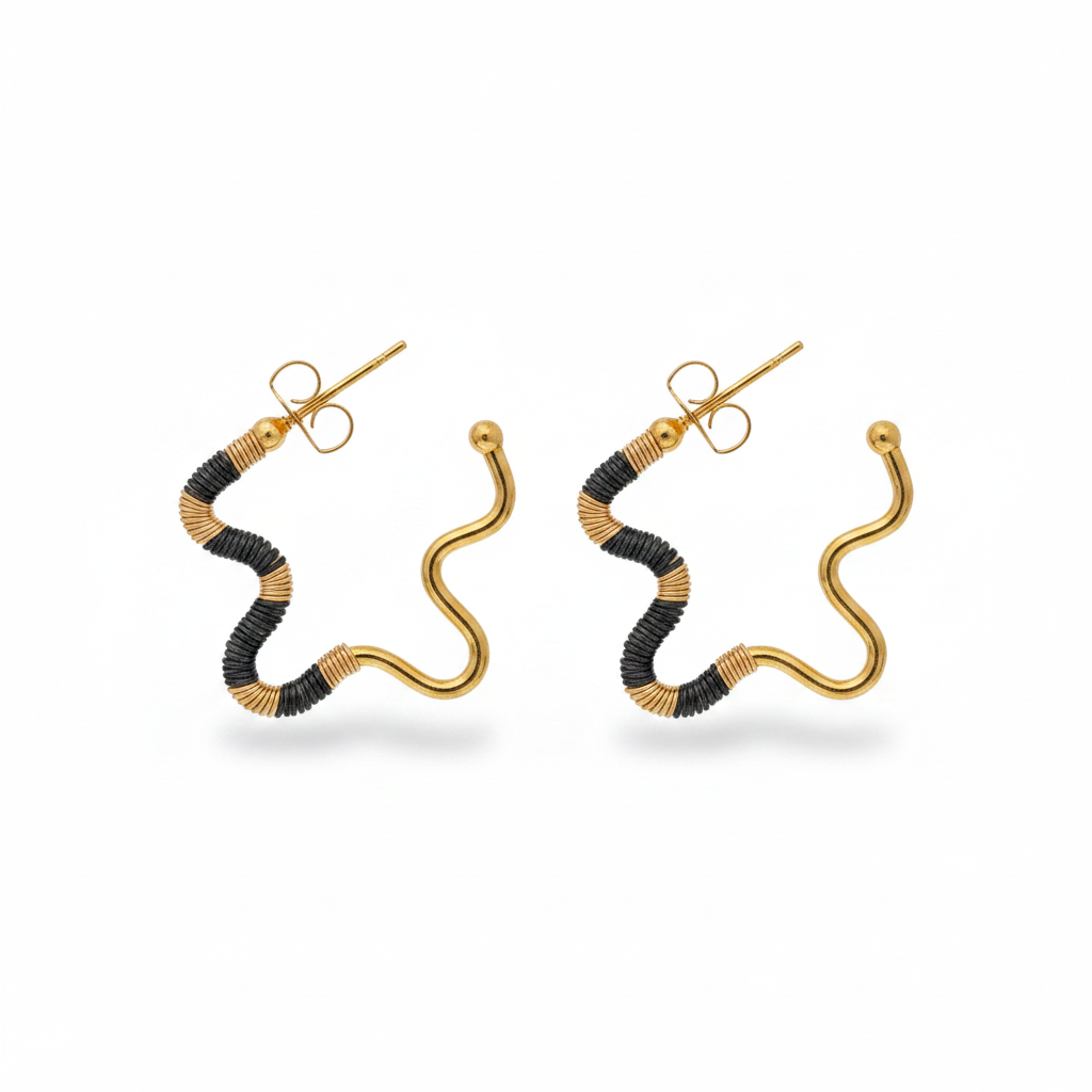Alba Mini Hoop negro