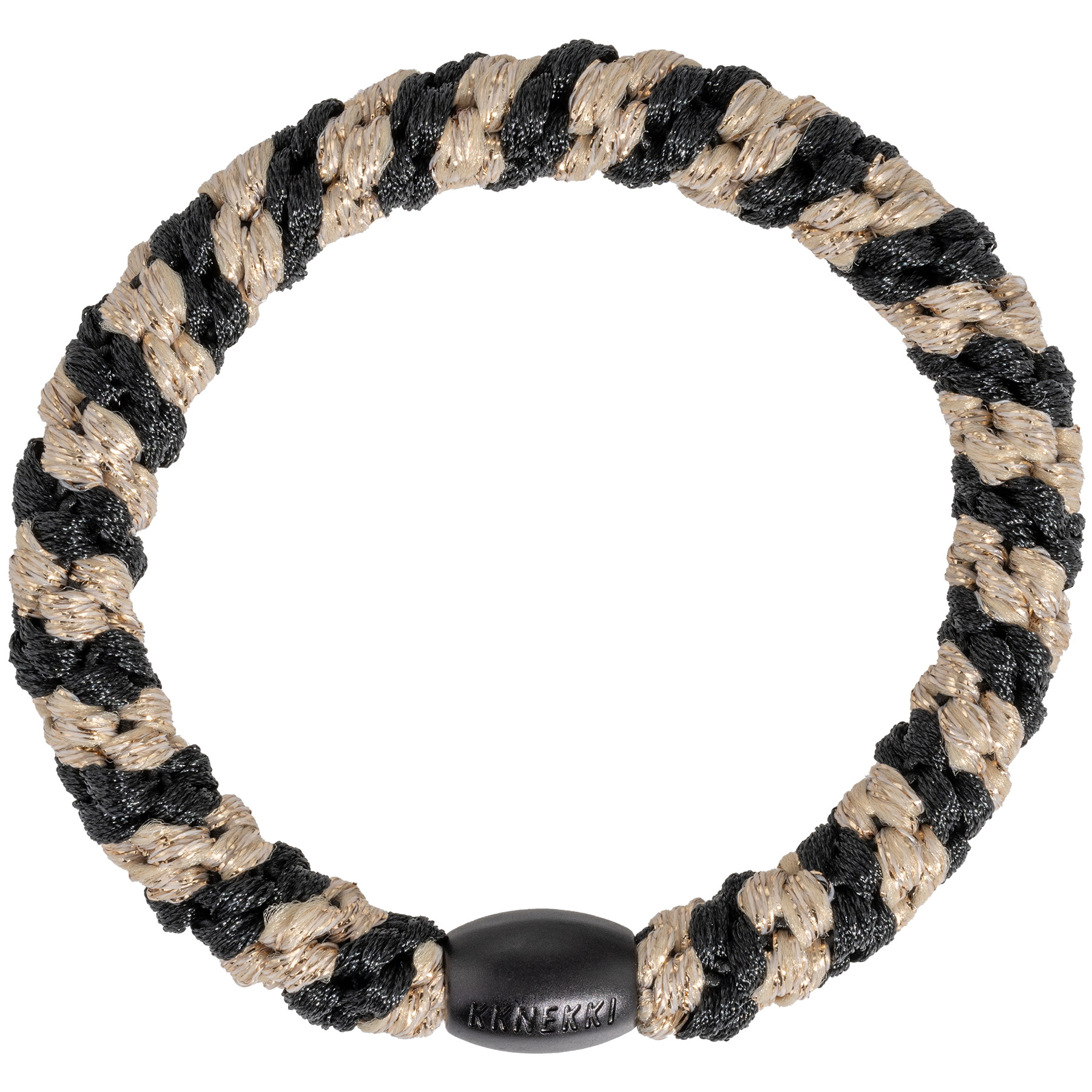 KKNEKKI Black-Beige Glitter Stripe