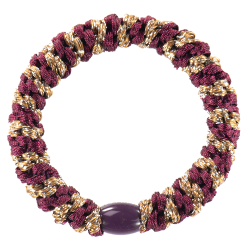 KKNEKKI Bordeaux-Cognac Glitter Stripe