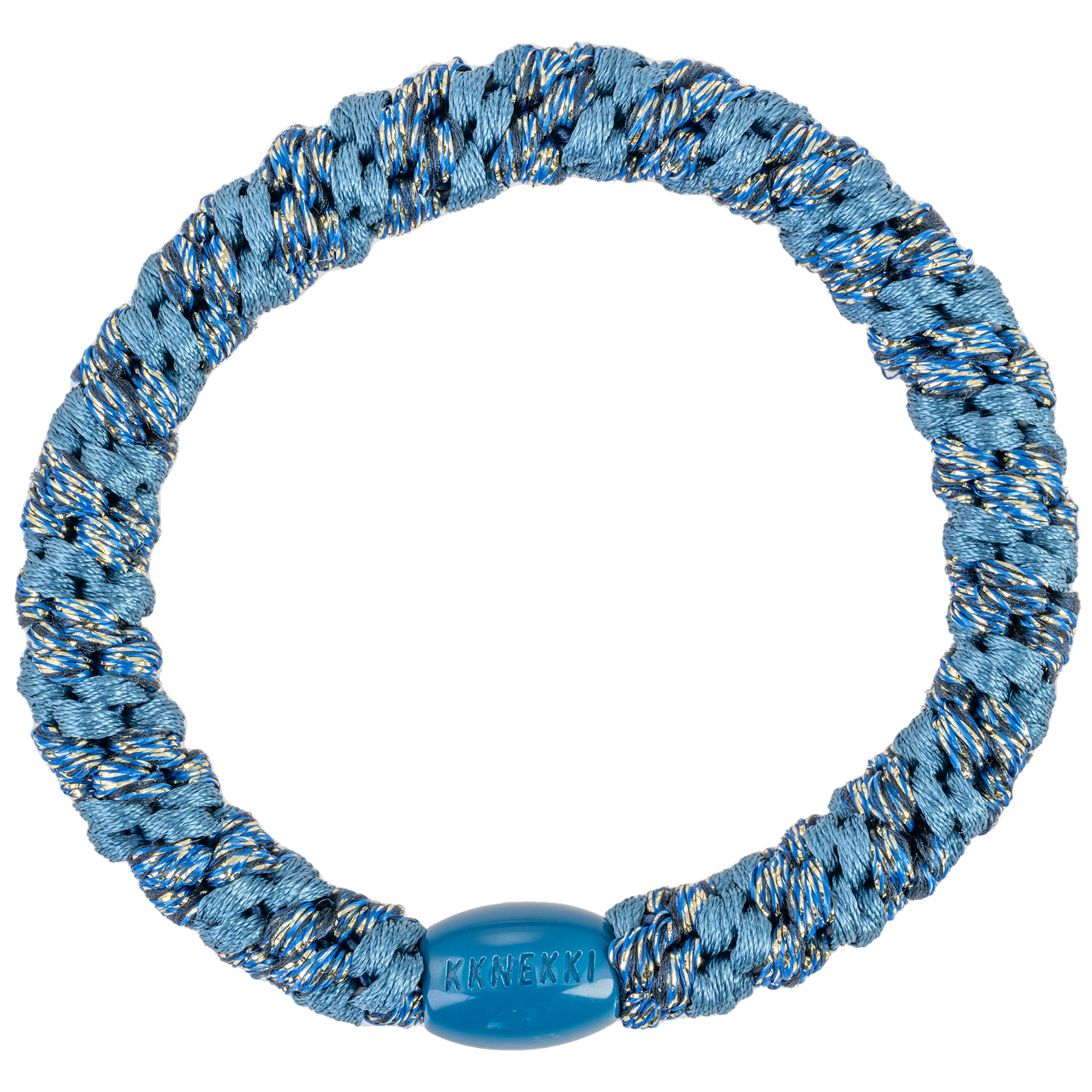 KKNEKKI Dusty Blue-Navy Glitter Stripe