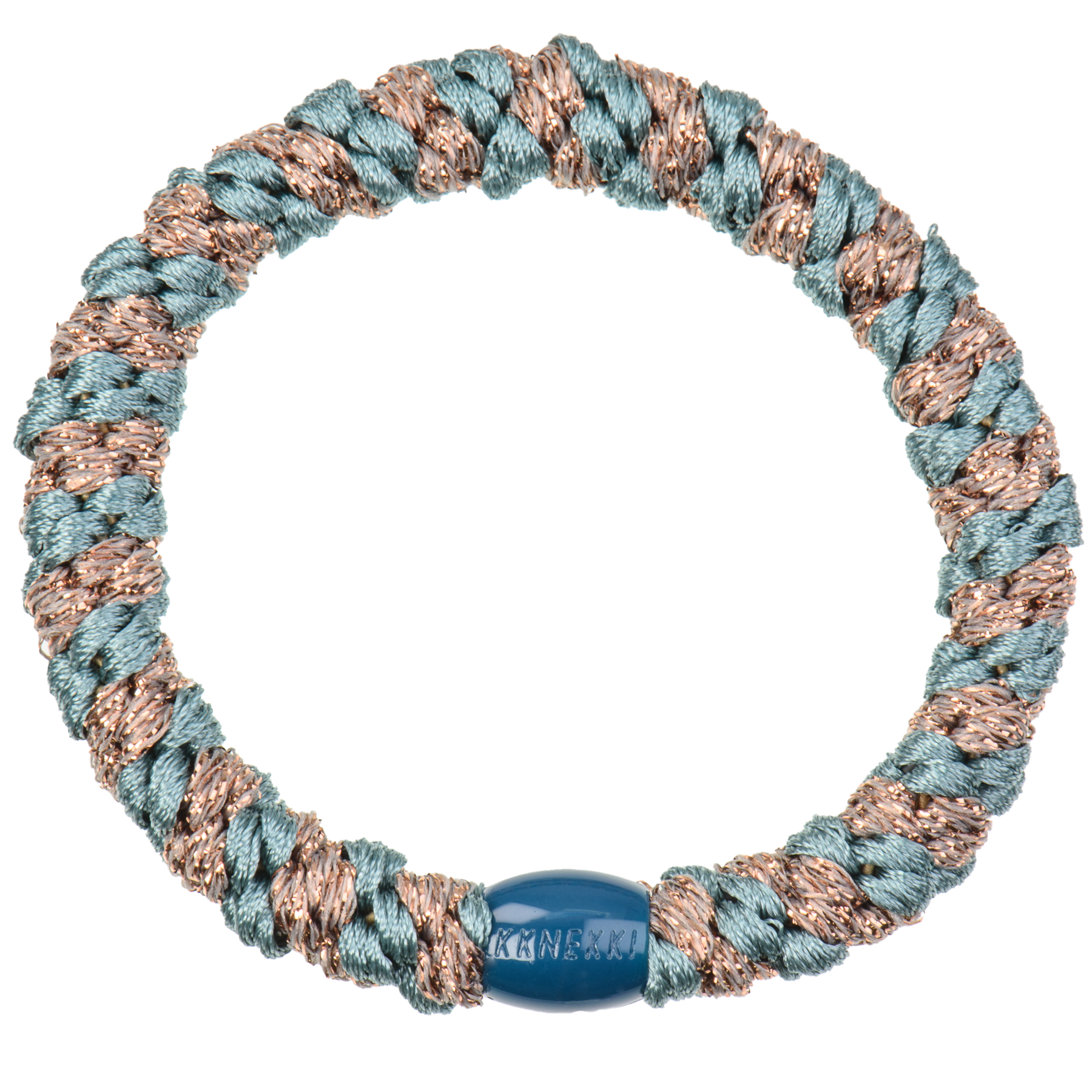KKNEKKI Faded Green Taupe Glitter Stripe