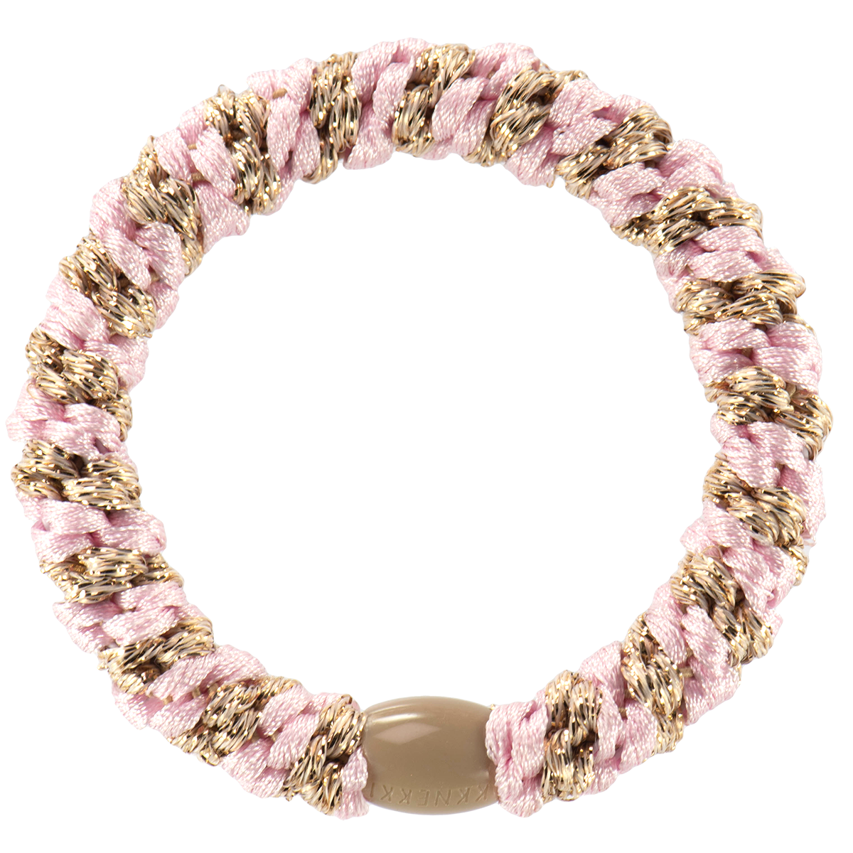 KKNEKKI Light Pink Beige Glitter Stripe