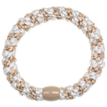 KKNEKKI White-Beige Glitter Stripe