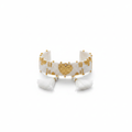 Pulsera pequeña blanca corazón