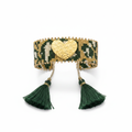 Pulsera dorada corazón