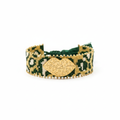 Pulsera dorada boca